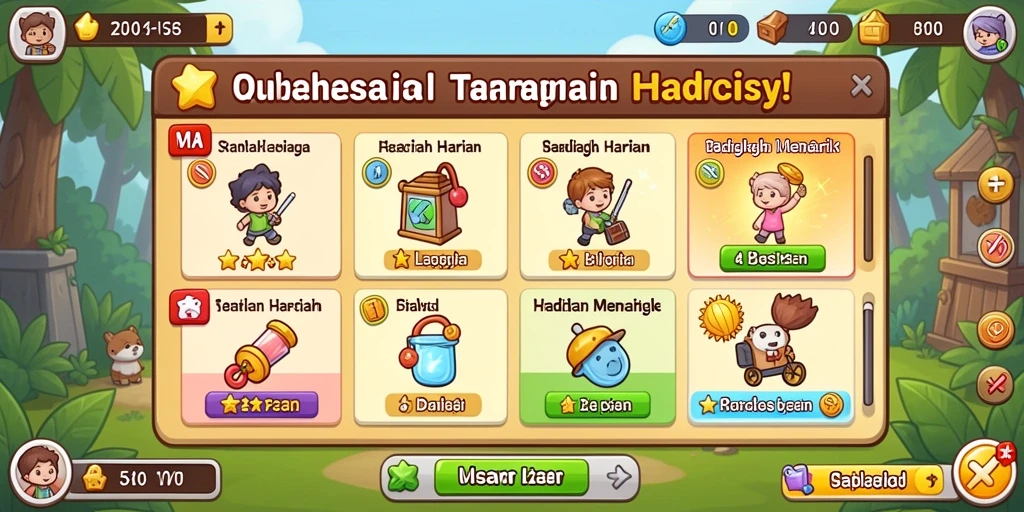 Fitur interaksi sosial yang memungkinkan pemain terhubung.