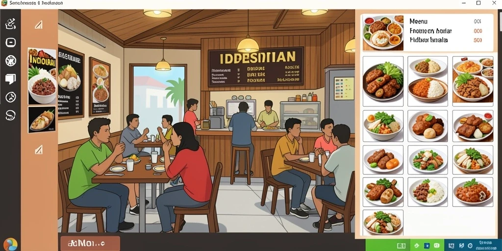 Screenshot dari permainan lotere yang mendebarkan.